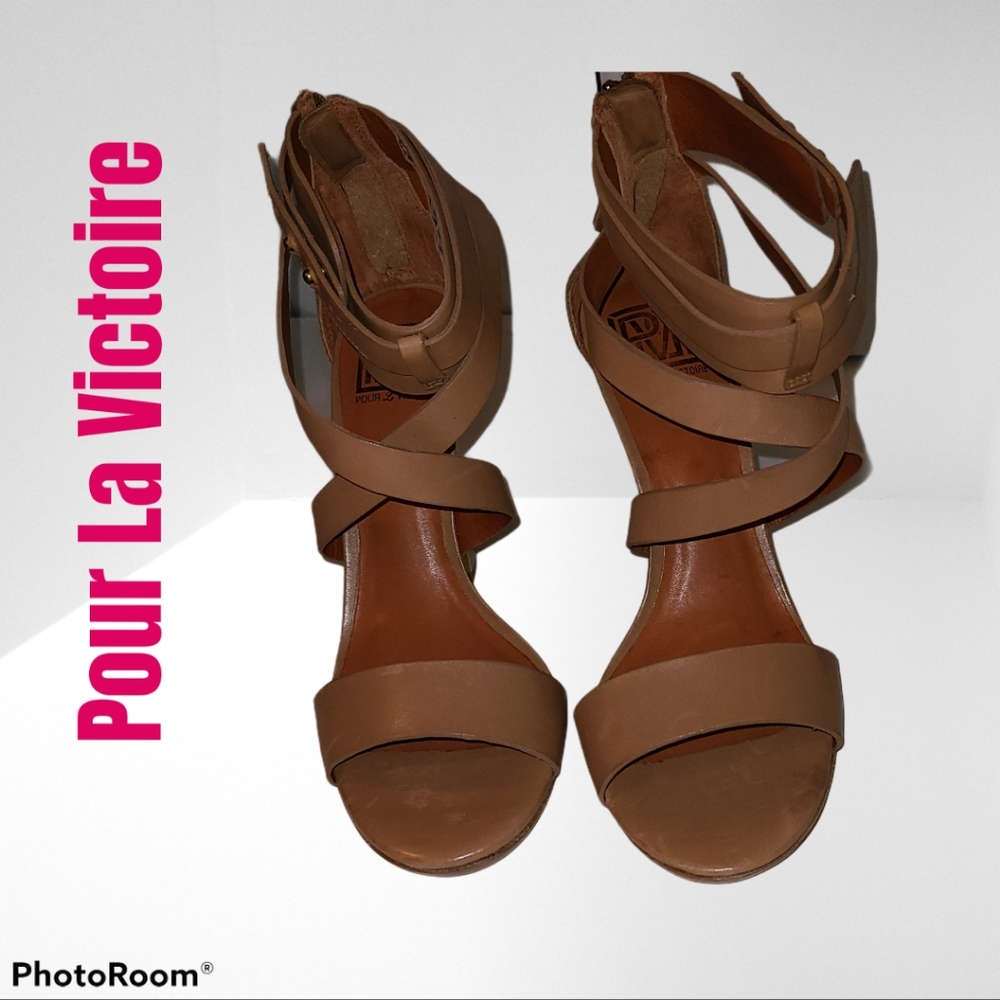 EUC Womens 9 1/2 Pour La Victoire Macaria Heels - Picture 5 of 12